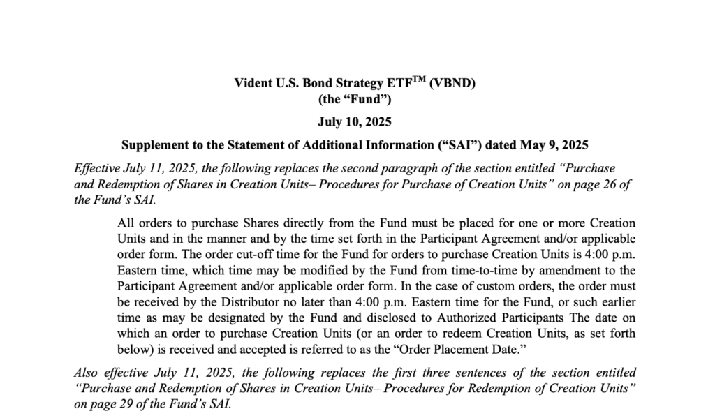 Vident ETF 485 VBND SAI